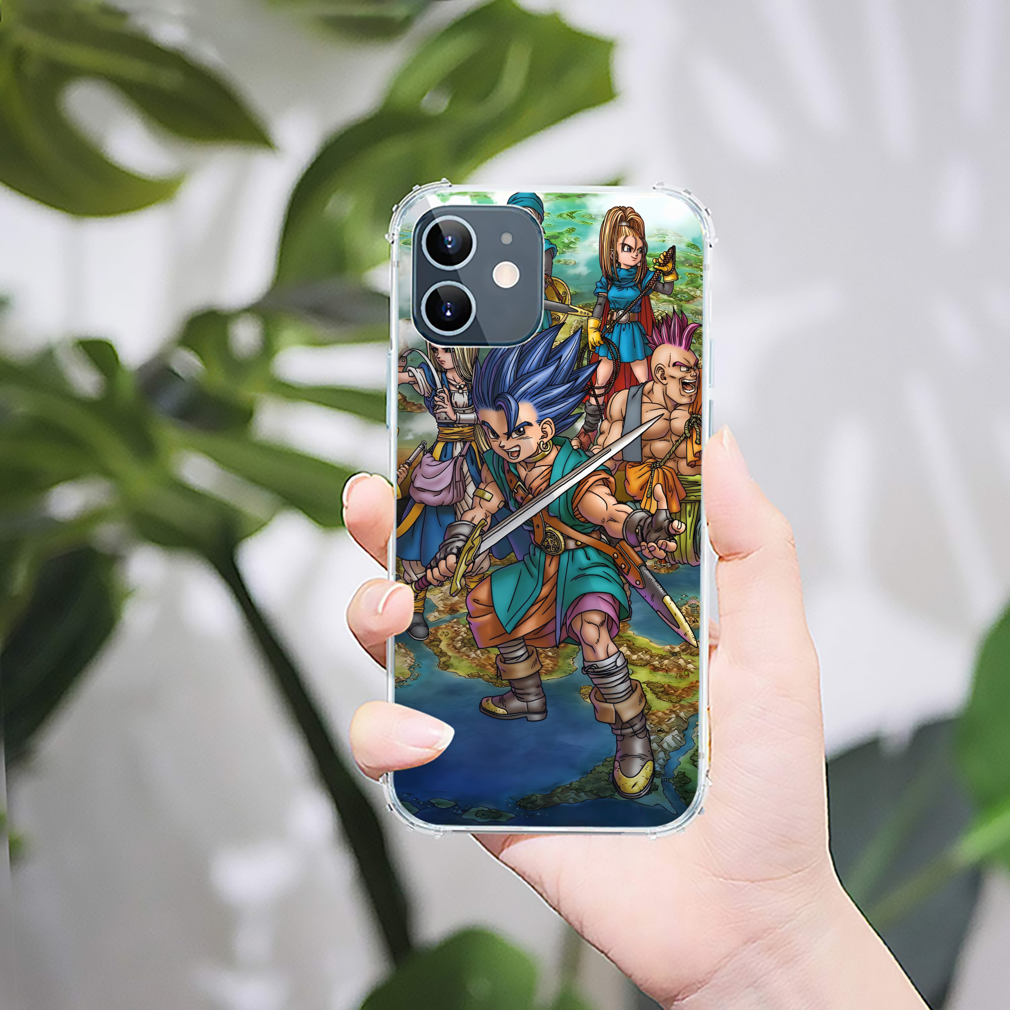 （画像用） ドラゴンクエスト Doragon Kuesuto Dragon Quest 【iPhone 12シリーズ対応】透明スマホケース（クリアソフトケース）